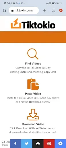 Скриншот 2 — Tiktokio:TT Video Downloader