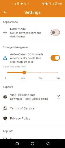 Скриншот 4 — Tiktokio - TT Downloader