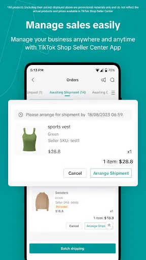Скриншот 2 — TikTok Shop Seller Center