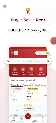 Скриншот 1 — Magicbricks Buy, Rent Property