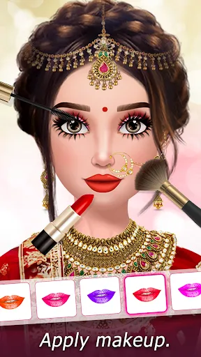 Скриншот 1 — Indian Wedding Dress up Makeup
