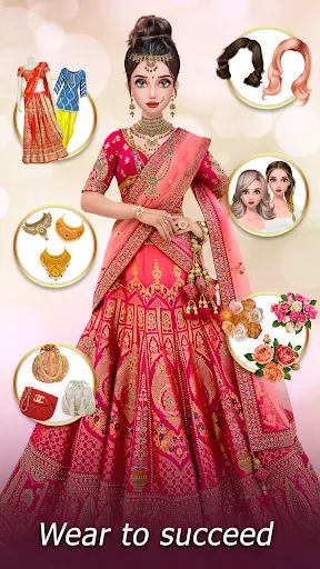 Скриншот 7 — Indian Wedding Dress up Makeup