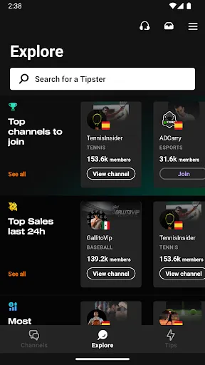 Скриншот 3 — Tipster Chat - Pro Sport Tips
