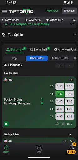 Скриншот 3 — TIPTORRO Sportwetten