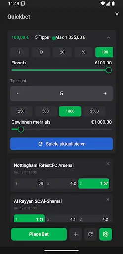 Скриншот 4 — TIPTORRO Sportwetten