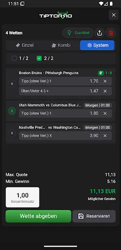 Скриншот 6 — TIPTORRO Sportwetten