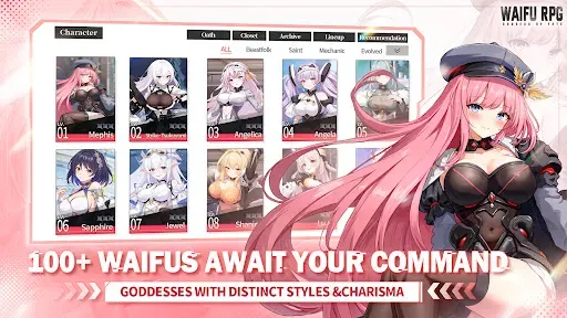 Скриншот 2 — Goddess of Fate: Waifu RPG
