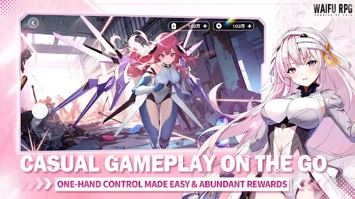 Скриншот 4 — Goddess of Fate: Waifu RPG