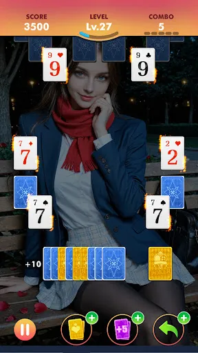 Скриншот 1 — Lovely TriPeaks Solitaire