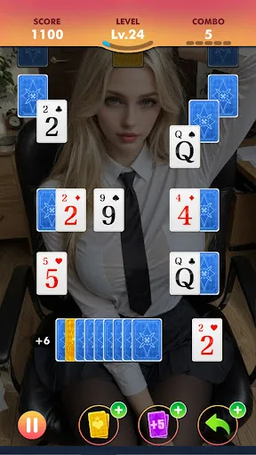 Скриншот 3 — Lovely TriPeaks Solitaire