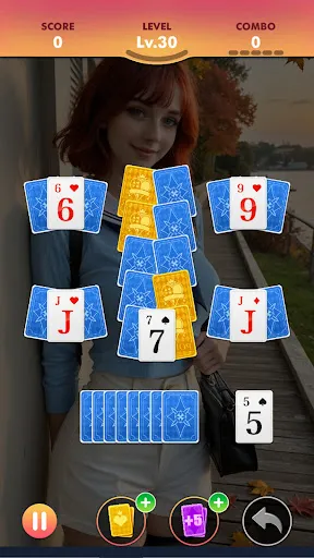 Скриншот 7 — Lovely TriPeaks Solitaire