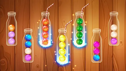 Скриншот 1 — Color Ball Sort Wooden Puzzle