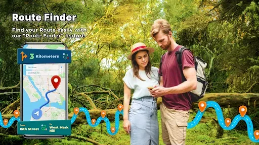 Скриншот 1 — GPS Map Voice Navigation Route
