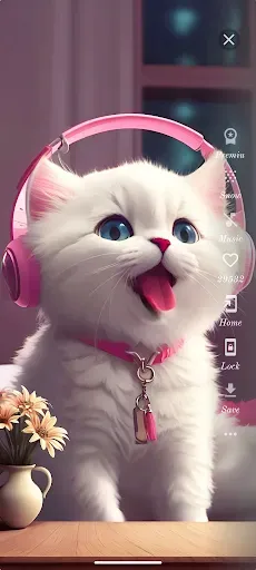 Скриншот 2 — Cute Cat Wallpaper HD