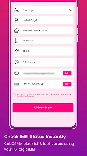 Скриншот 3 — Сеть T-Mobile: разблокировка
