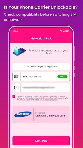 Скриншот 4 — Сеть T-Mobile: разблокировка