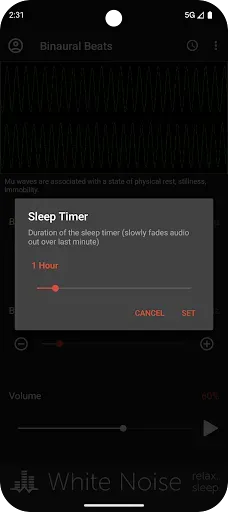 Скриншот 3 — Binaural Beats Generator