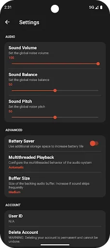 Скриншот 4 — Binaural Beats Generator