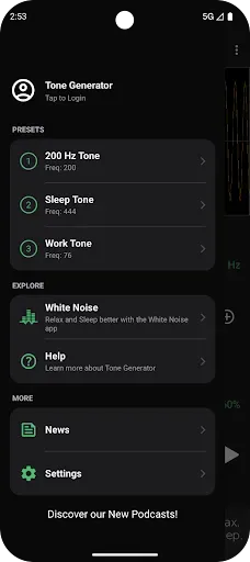 Скриншот 2 — Tone Generator