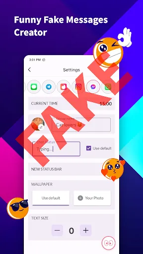 Скриншот 2 — iFake: Fake Chat Messages