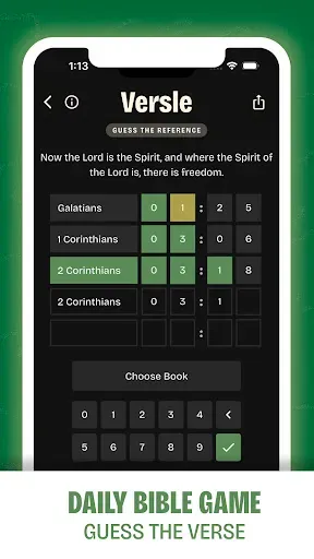 Скриншот 1 — Versle | Daily Bible Game