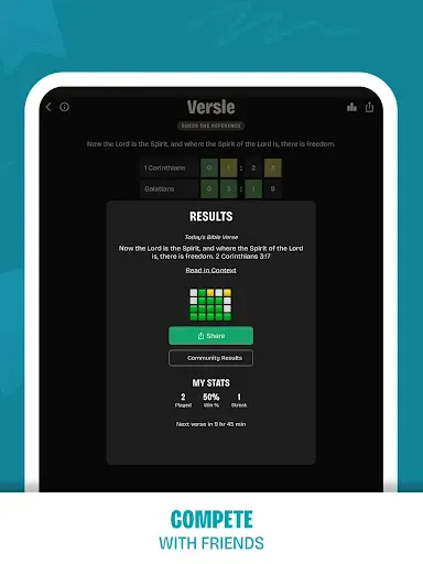 Скриншот 8 — Versle | Daily Bible Game