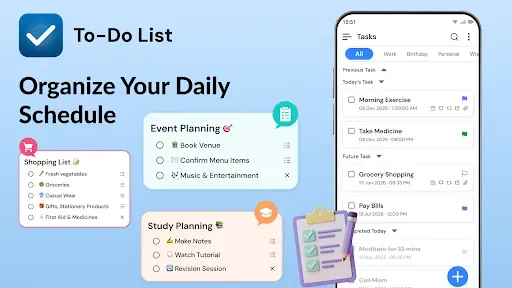 Скриншот 1 — To Do List: Daily Task Planner
