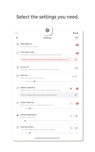 Скриншот 8 — Cozy Timer - Sleep timer