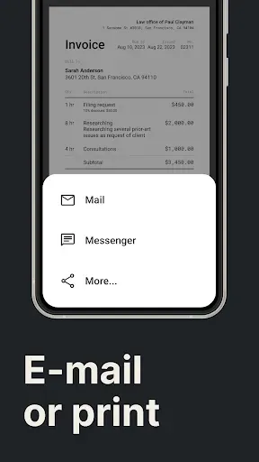 Скриншот 3 — Invoice Maker Tofu & Receipts