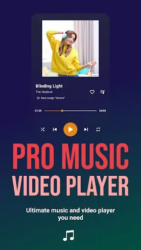 Скриншот 1 — Mp3 музыка - музыкальный плеер