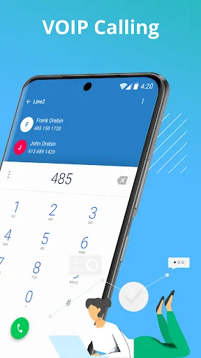 Скриншот 2 — Line2 - Second Phone Number