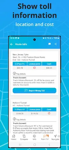 Скриншот 3 — TollGuru: Toll, GPS Navigation