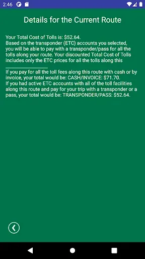 Скриншот 4 — Tollsmart Toll Calculator - No