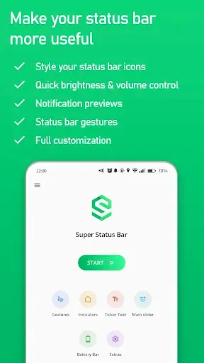 Скриншот 8 — Super Status Bar - Customize
