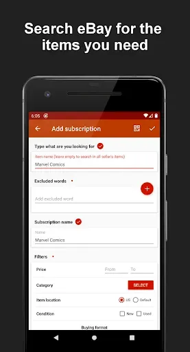Скриншот 2 — Deals Tracker PRO: eBay Alerts