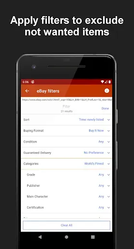 Скриншот 3 — Deals Tracker PRO: eBay Alerts