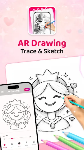 Скриншот 1 — AR Drawing: Trace & Sketch