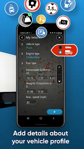 Скриншот 2 — TomTom GO Expert: Truck GPS