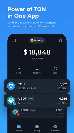 Скриншот 2 — Tonkeeper — TON Wallet