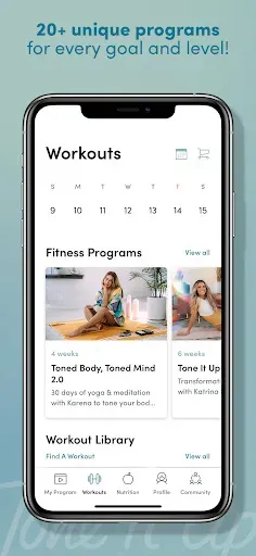 Скриншот 3 — Tone It Up: Fitness App