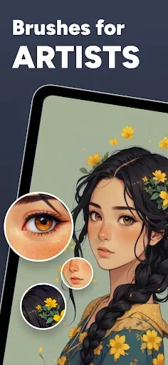 Скриншот 1 — Brushes & Tools for Artists