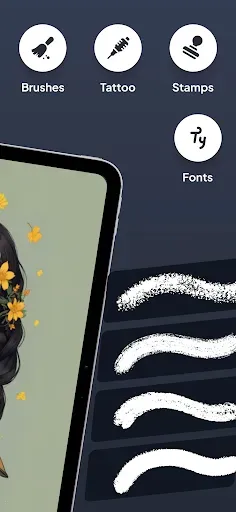 Скриншот 2 — Brushes & Tools for Artists