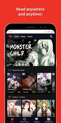 Скриншот 1 — Toomics - Read Premium Comics