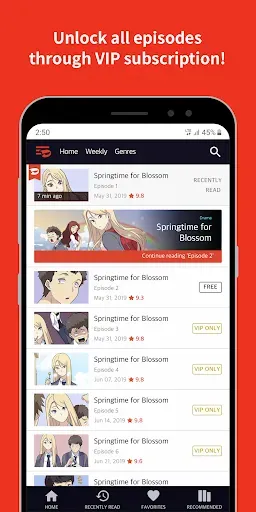 Скриншот 2 — Toomics - Read Premium Comics