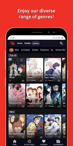 Скриншот 4 — Toomics - Read Premium Comics
