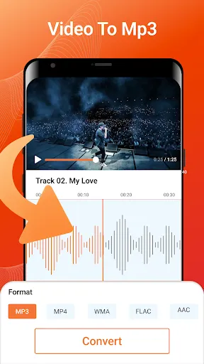 Скриншот 1 — MP3 Converter - Video to MP3