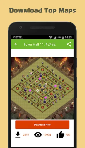 Скриншот 1 — Maps of Clash of Clans