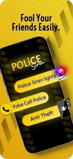 Скриншот 1 — Police Siren Sound & Fake Call