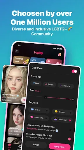 Скриншот 5 — Tophy - Match,Chat,Dating