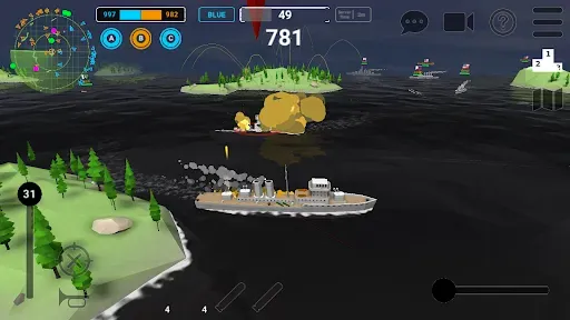 Скриншот 1 — Ships of Glory: Warship Battle
